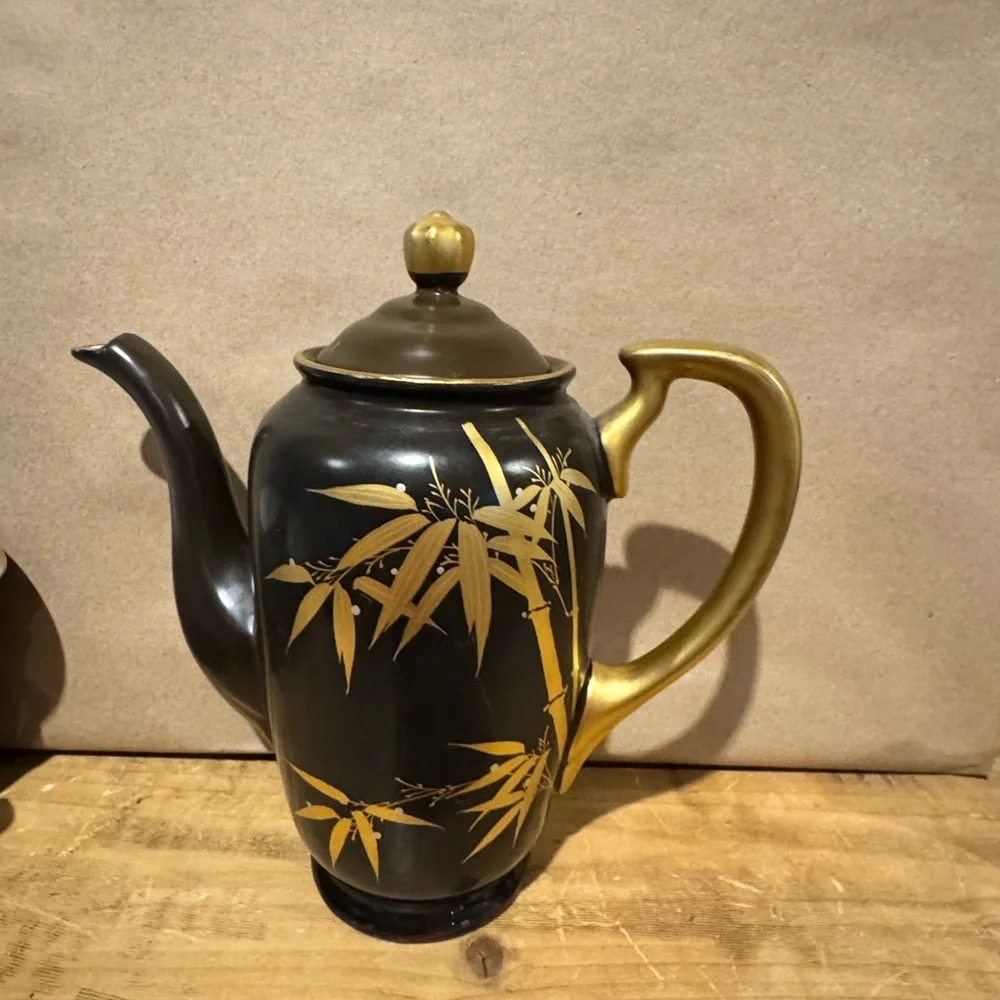 Vintage “Golden Bamboo Elegance” Japanese Tea Set – Durlaque, Made in Japan